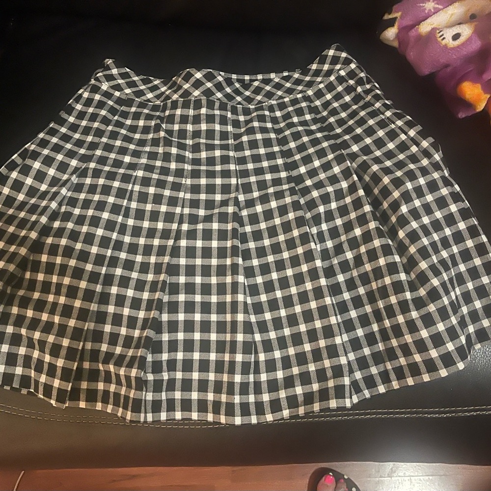 H&M Monochrome Checkered Button-Up
